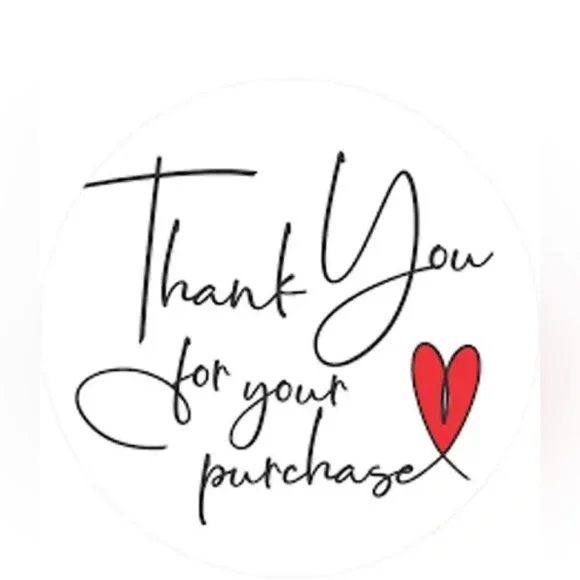 thank you for your purchase stickers | shipping supplies​ for business 1" - Picture 4 of 8